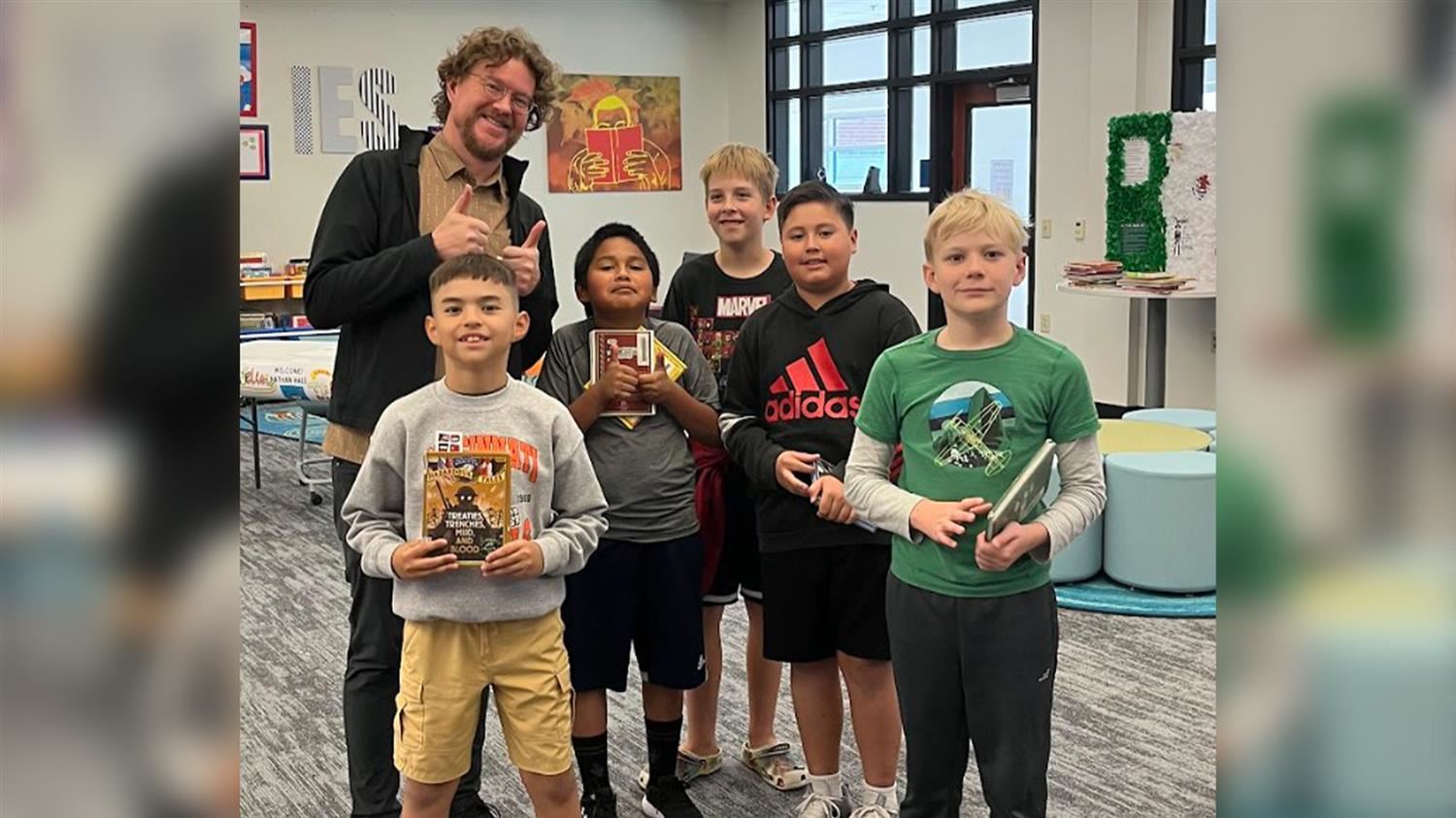 Cartoonist Nathan Hale Visits LISD Campuses